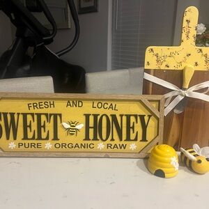 Sweet Honey Yellow Decorative Serving Set by